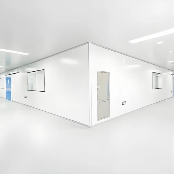 模組化潔淨室面板，硬牆隔斷系統，符合ISO 5至ISO 8標準，風扇過濾單元（FFU）集成，防靜電PVC條簾，快速組裝框架，低顆粒表面處理，清潔